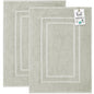2 Piece Bathroom Bath Mat Set
