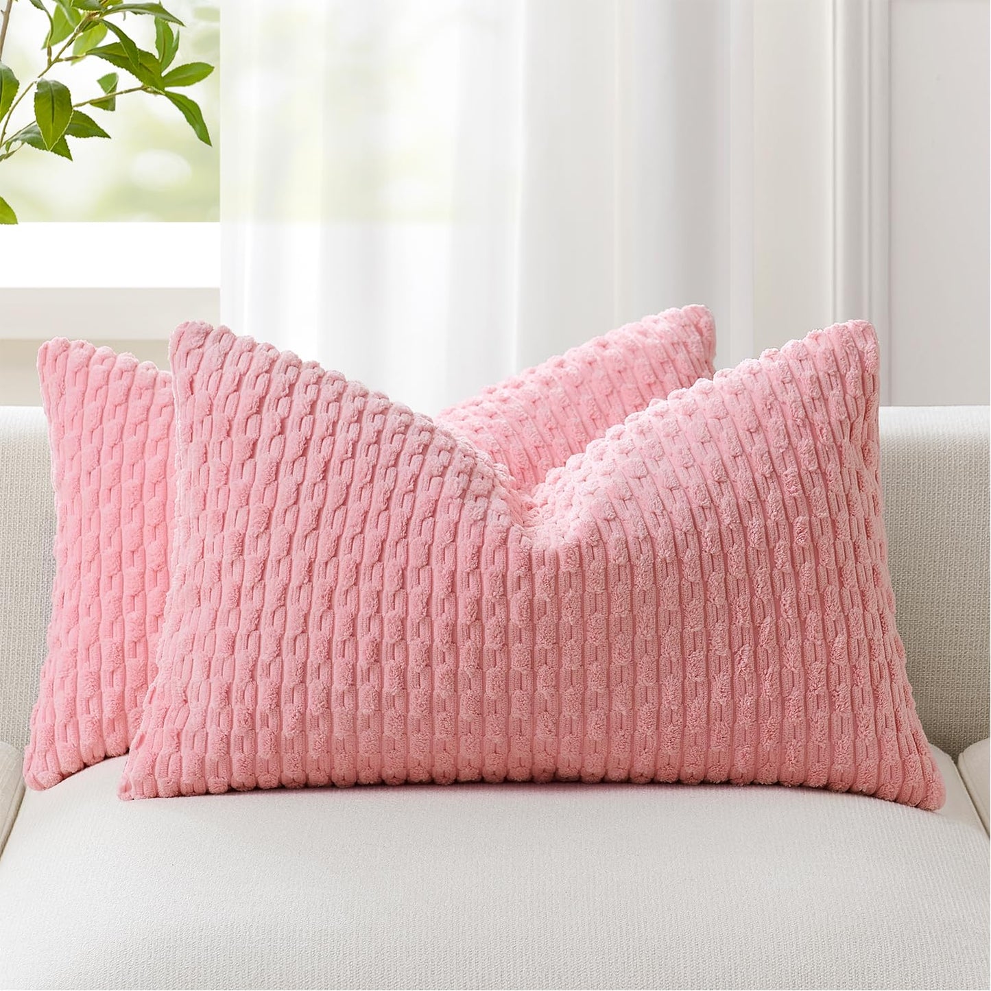 Boho Striped Corduroy Pillow Covers