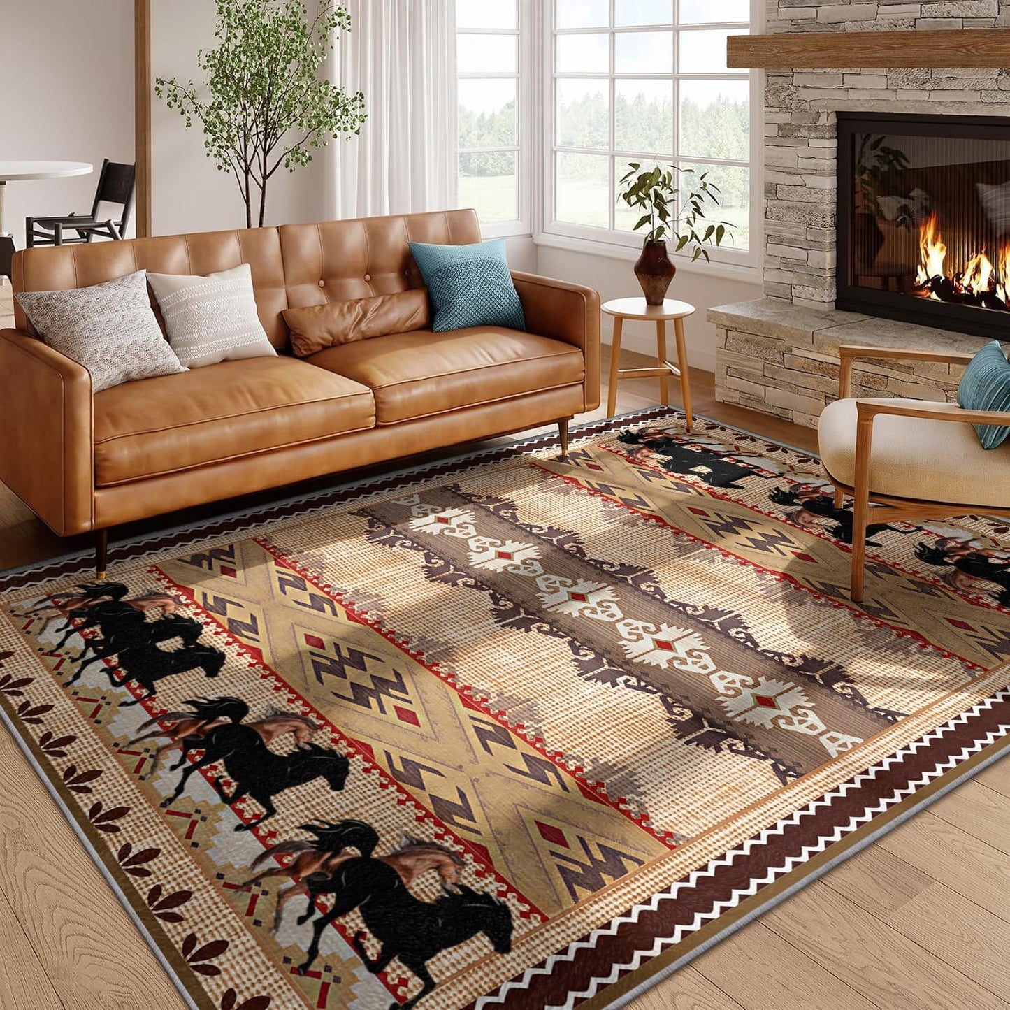 Washable Low Pile Area Rug