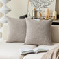 Linen Throw Pillow Covers Set