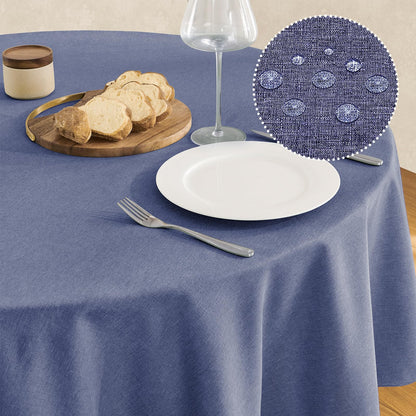 Waterproof Linen Textured Tablecloth
