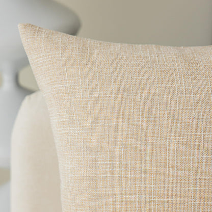 Linen Throw Pillow Covers Set