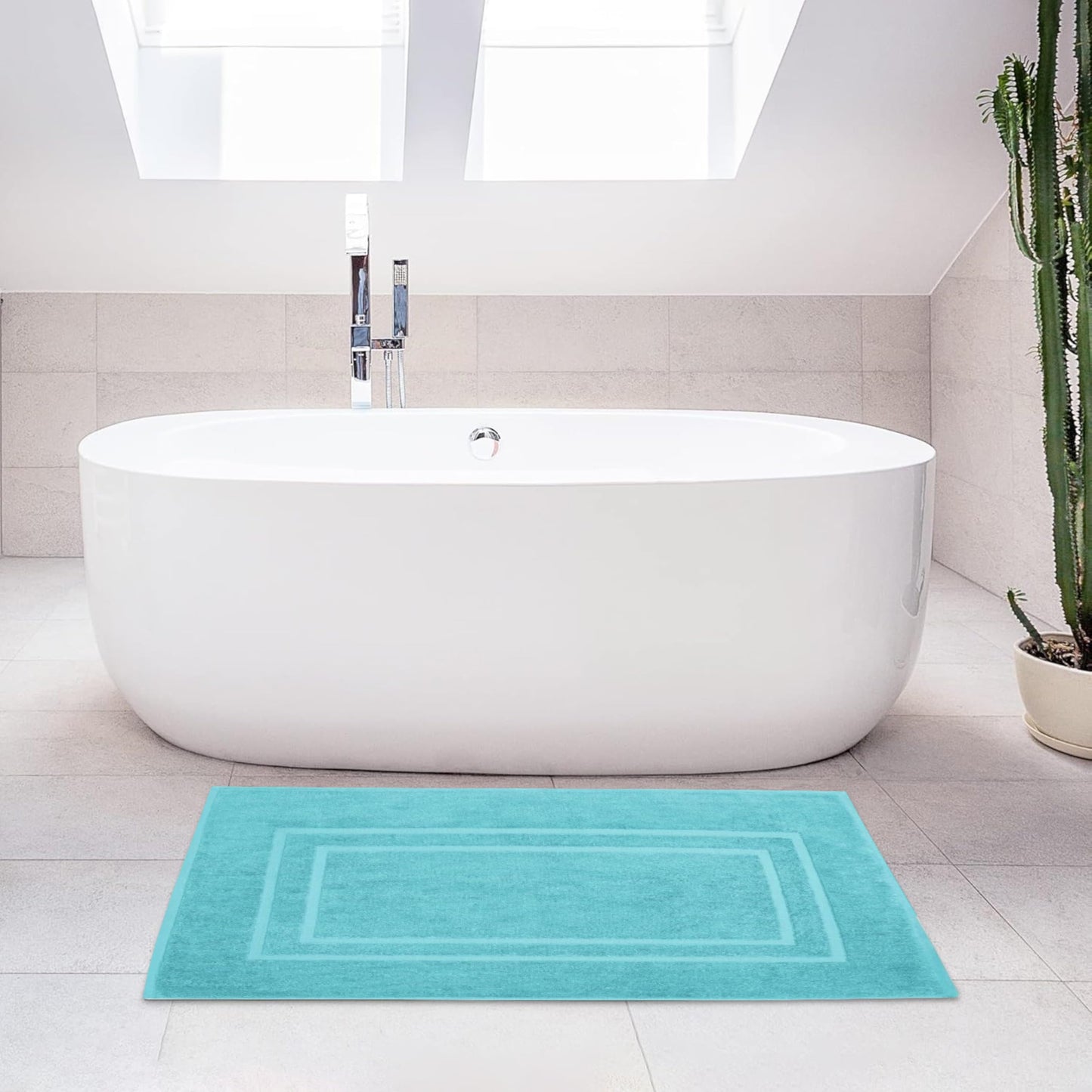 2 Piece Bathroom Bath Mat Set