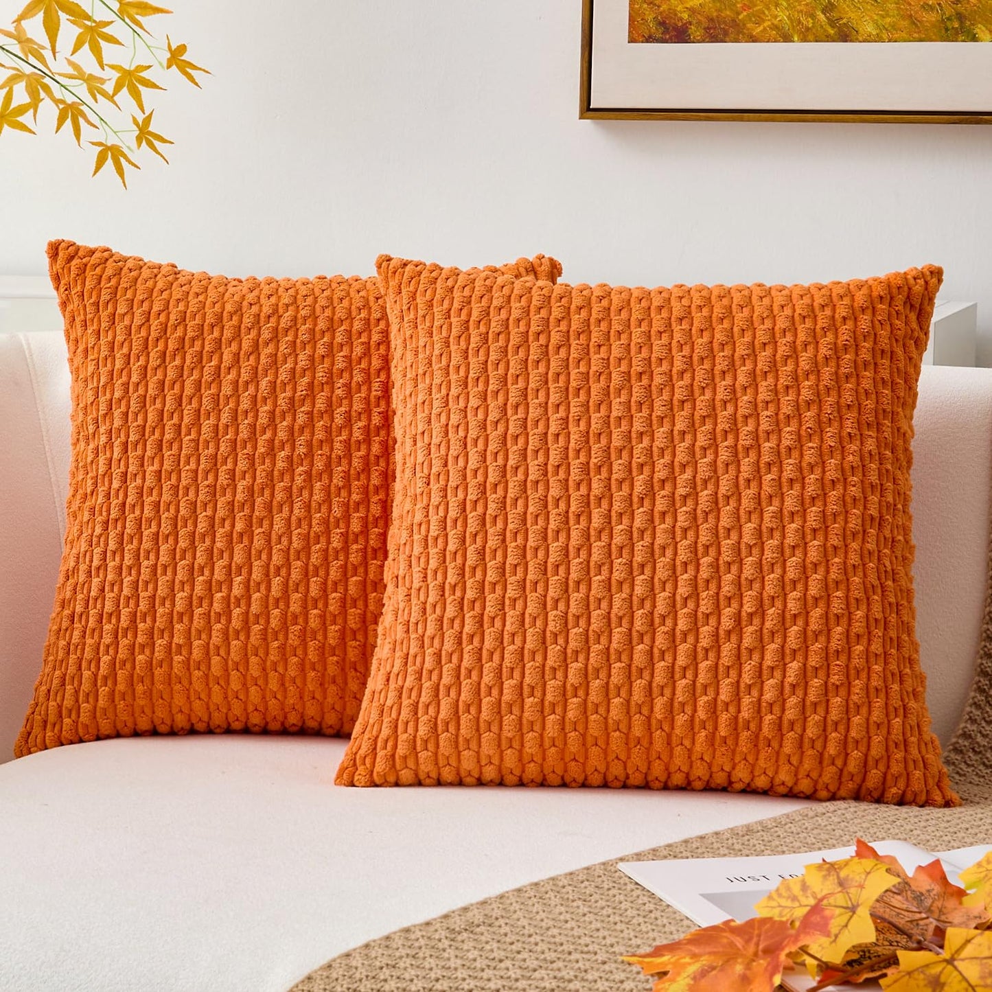 Boho Striped Corduroy Pillow Covers