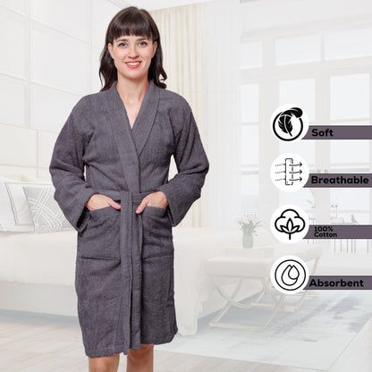 Lightweight Terry Cloth Bathrobe