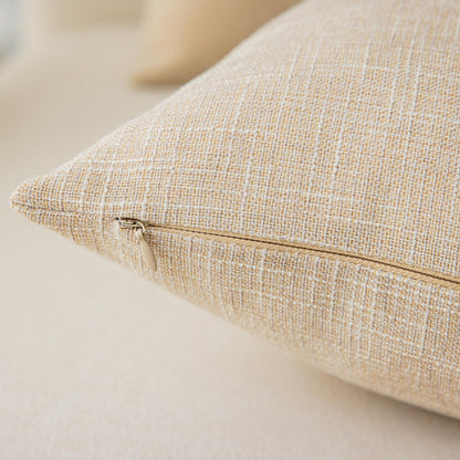 Linen Throw Pillow Covers Set