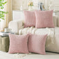 Neutral Corduroy Throw Pillow Covers Set