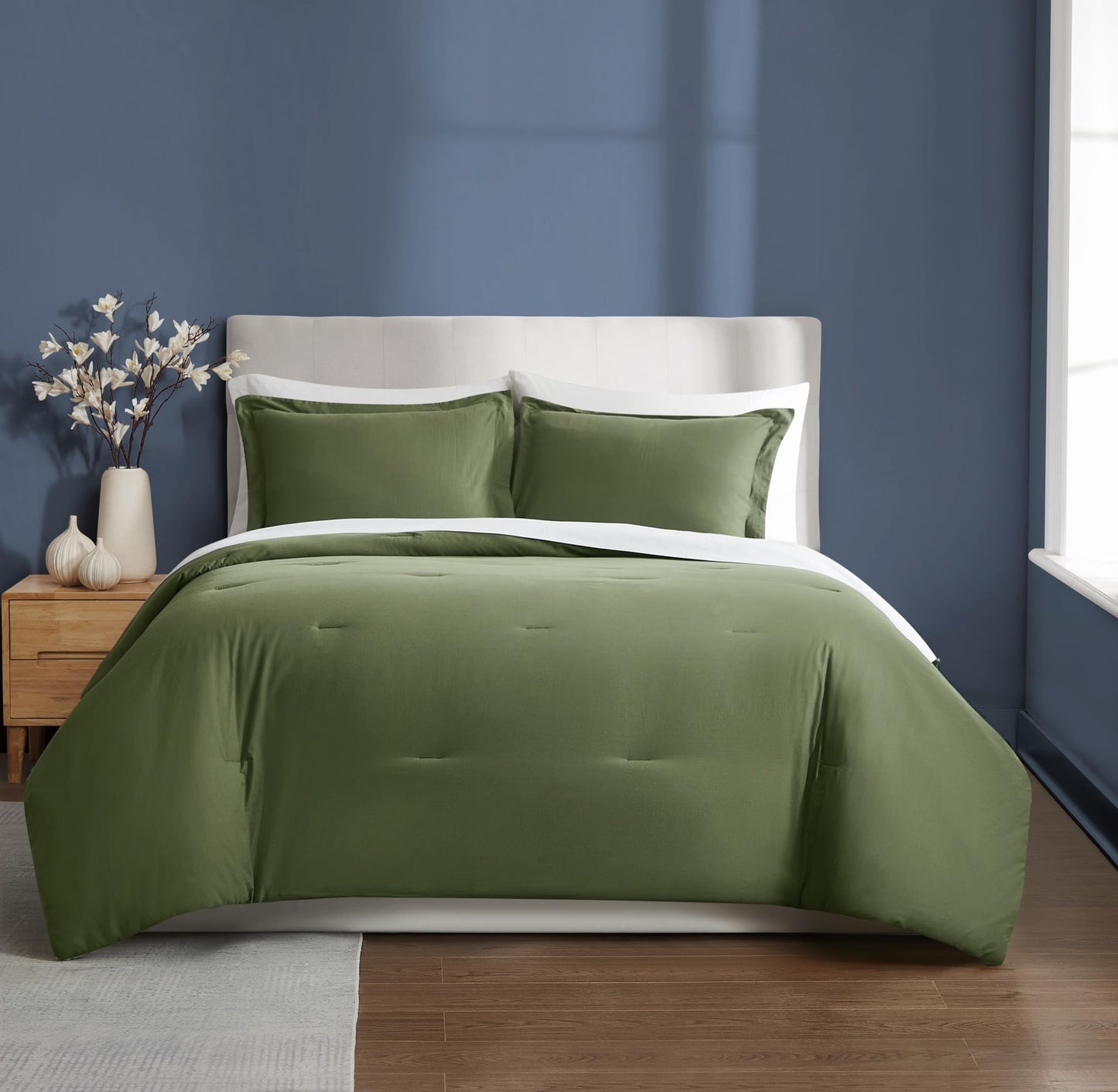 Cotton White Comforter Set