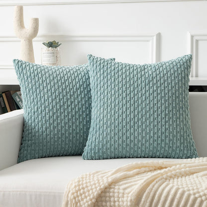 Boho Striped Corduroy Pillow Covers