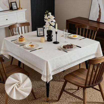 Wrinkle-Resistant Rectangle Tablecloth