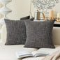 Linen Throw Pillow Covers Set