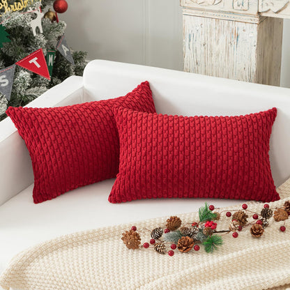 Boho Striped Corduroy Pillow Covers