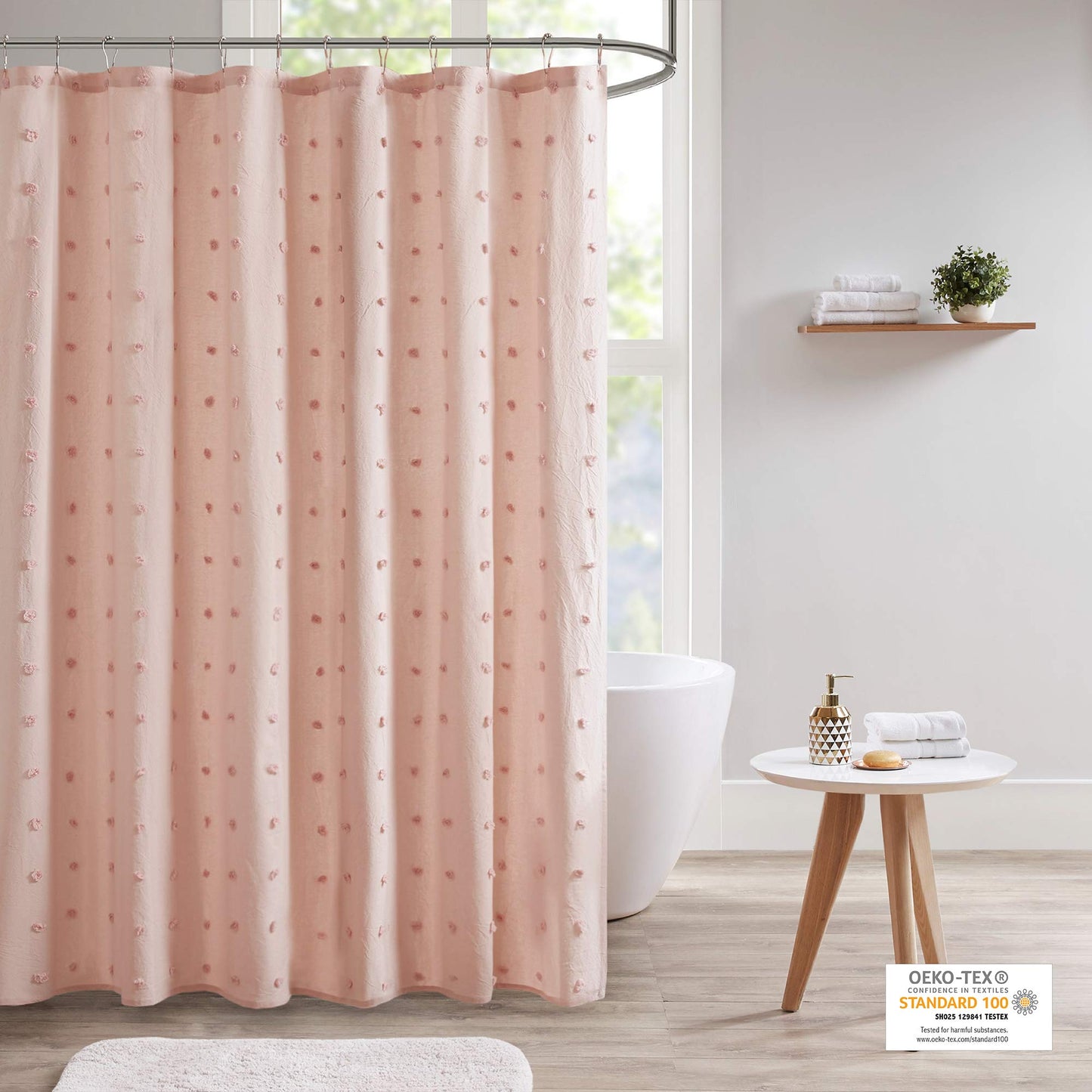 Jacquard Cotton Shower Curtain