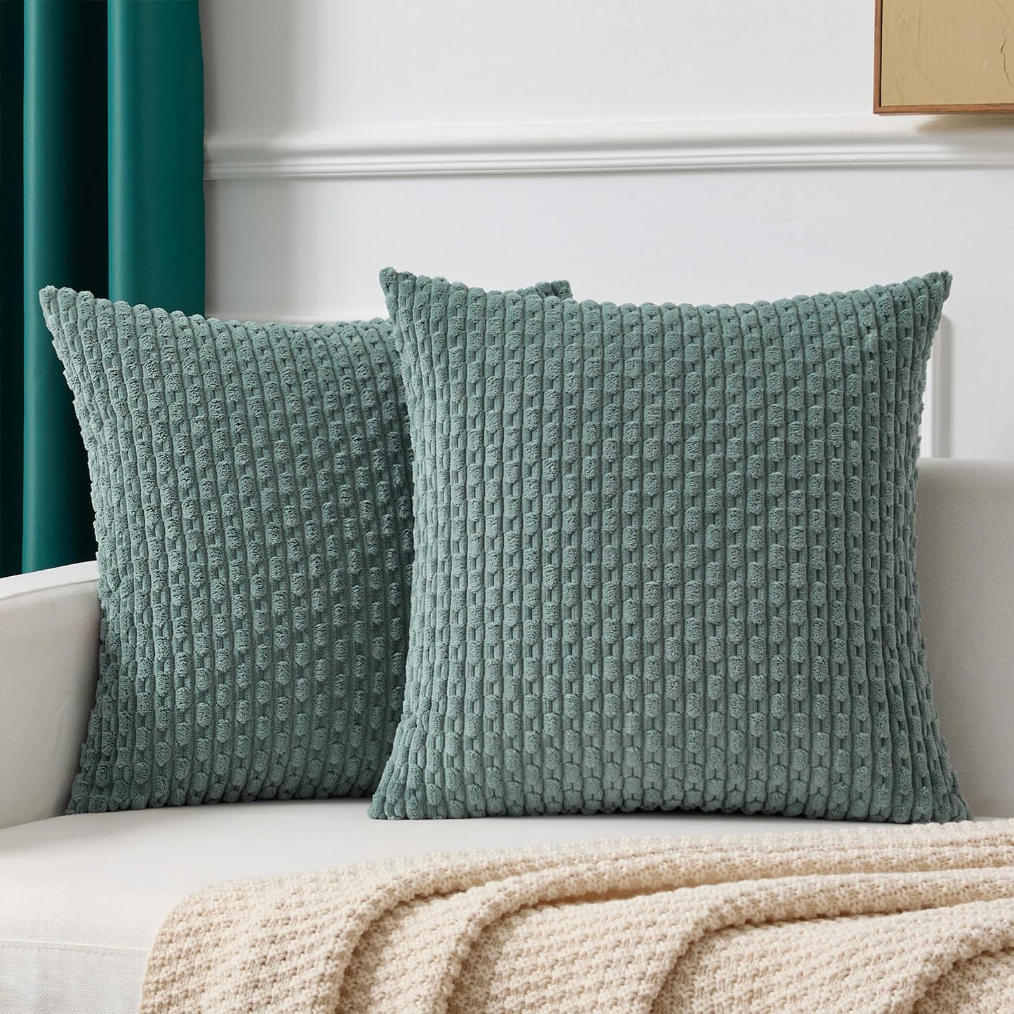 Boho Striped Corduroy Pillow Covers