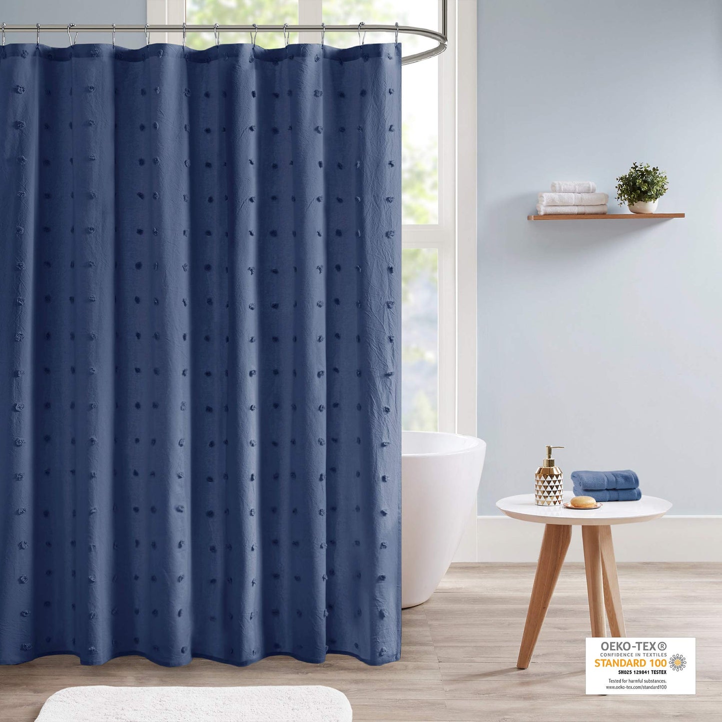 Jacquard Cotton Shower Curtain