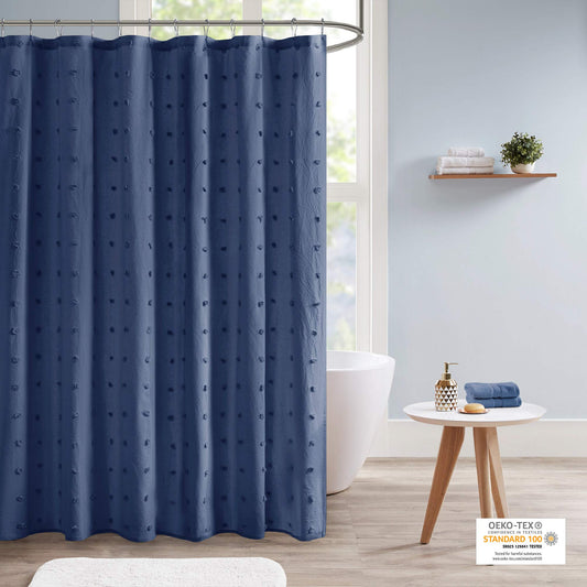 Jacquard Cotton Shower Curtain