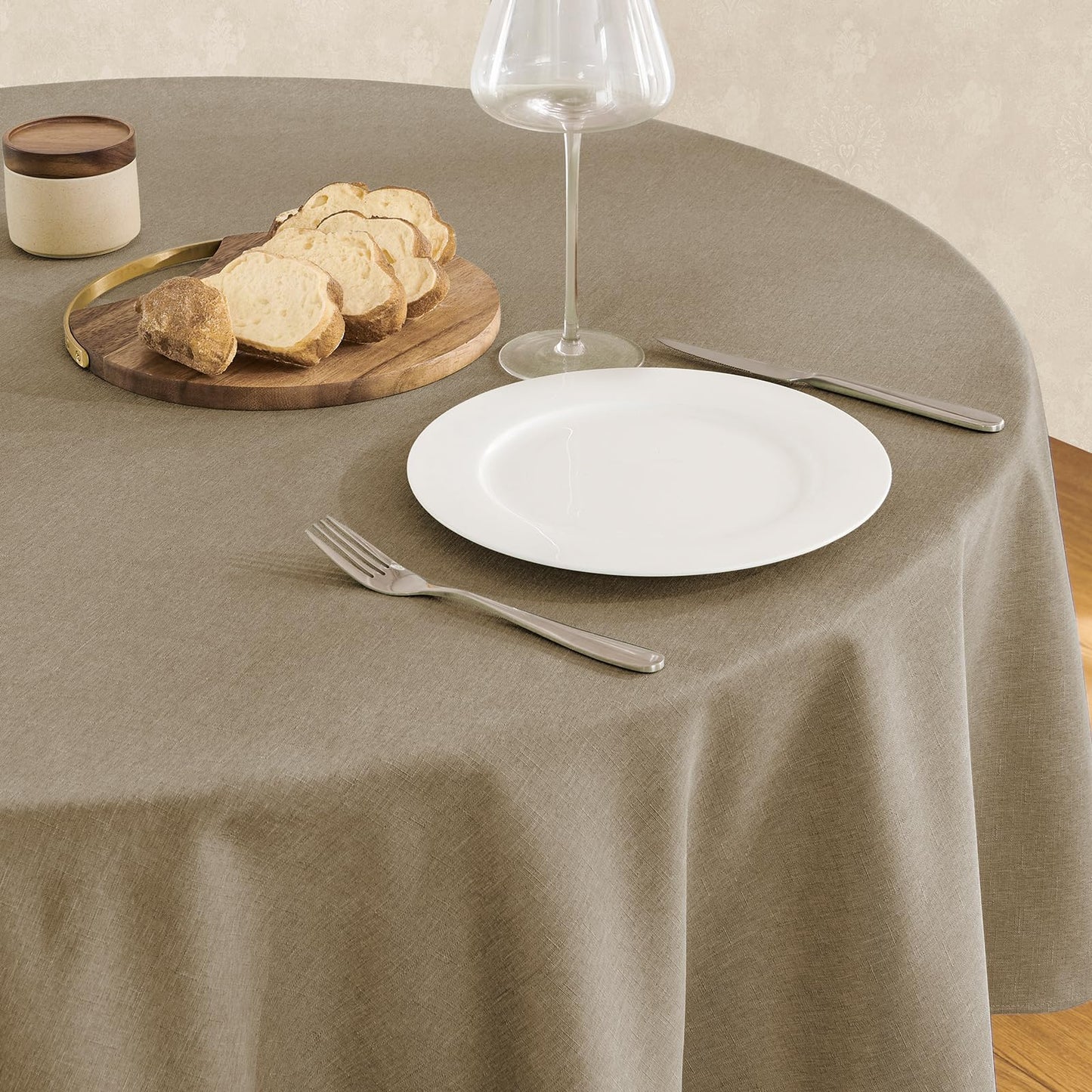Waterproof Linen Textured Tablecloth