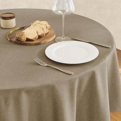 Waterproof Linen Textured Tablecloth