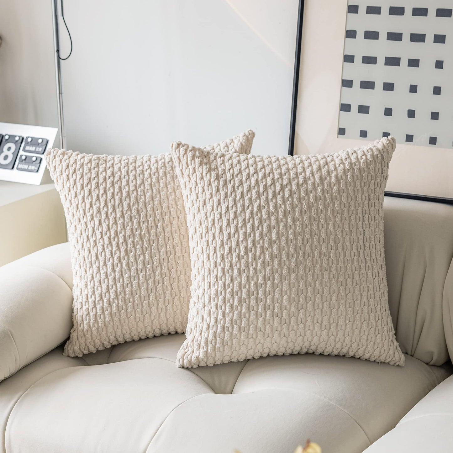 Boho Striped Corduroy Pillow Covers
