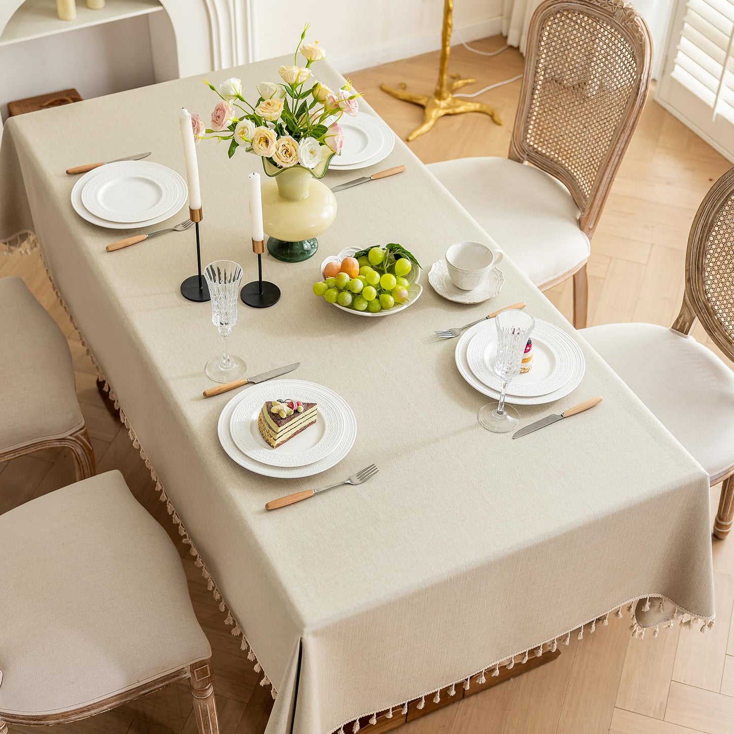Cotton Tassel Tablecloth