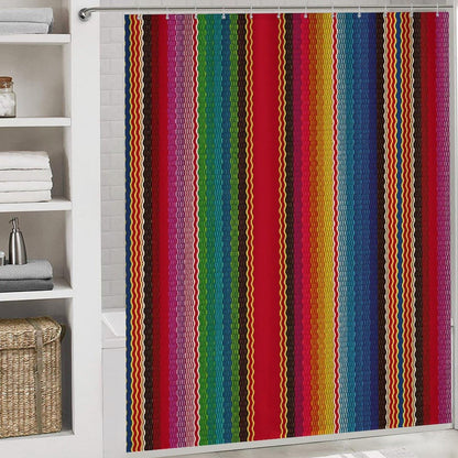 4 Piece Shower Curtain & Bath Mat Set