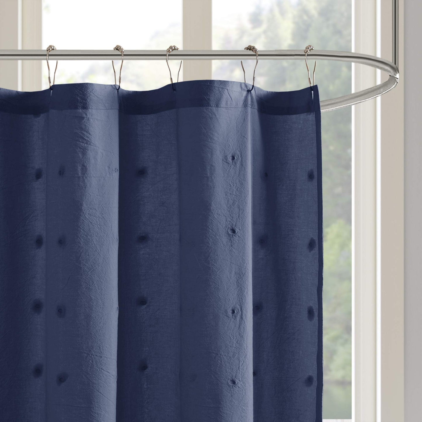 Jacquard Cotton Shower Curtain