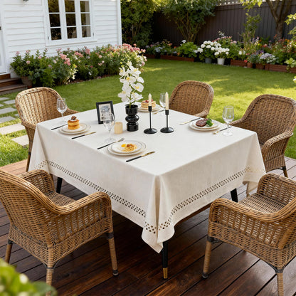 Wrinkle-Resistant Rectangle Tablecloth