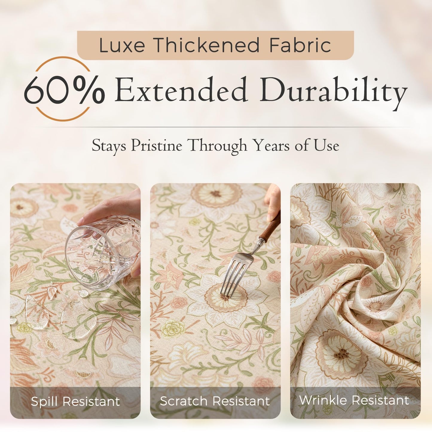 Waterproof Linen Tablecloth