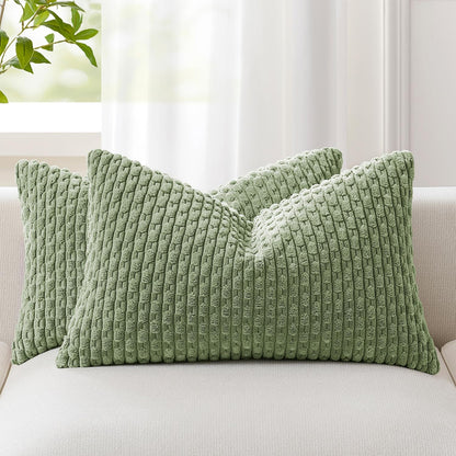 Boho Striped Corduroy Pillow Covers