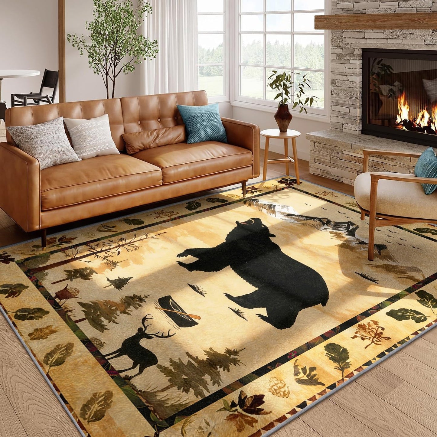 Washable Low Pile Area Rug