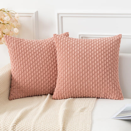Boho Striped Corduroy Pillow Covers
