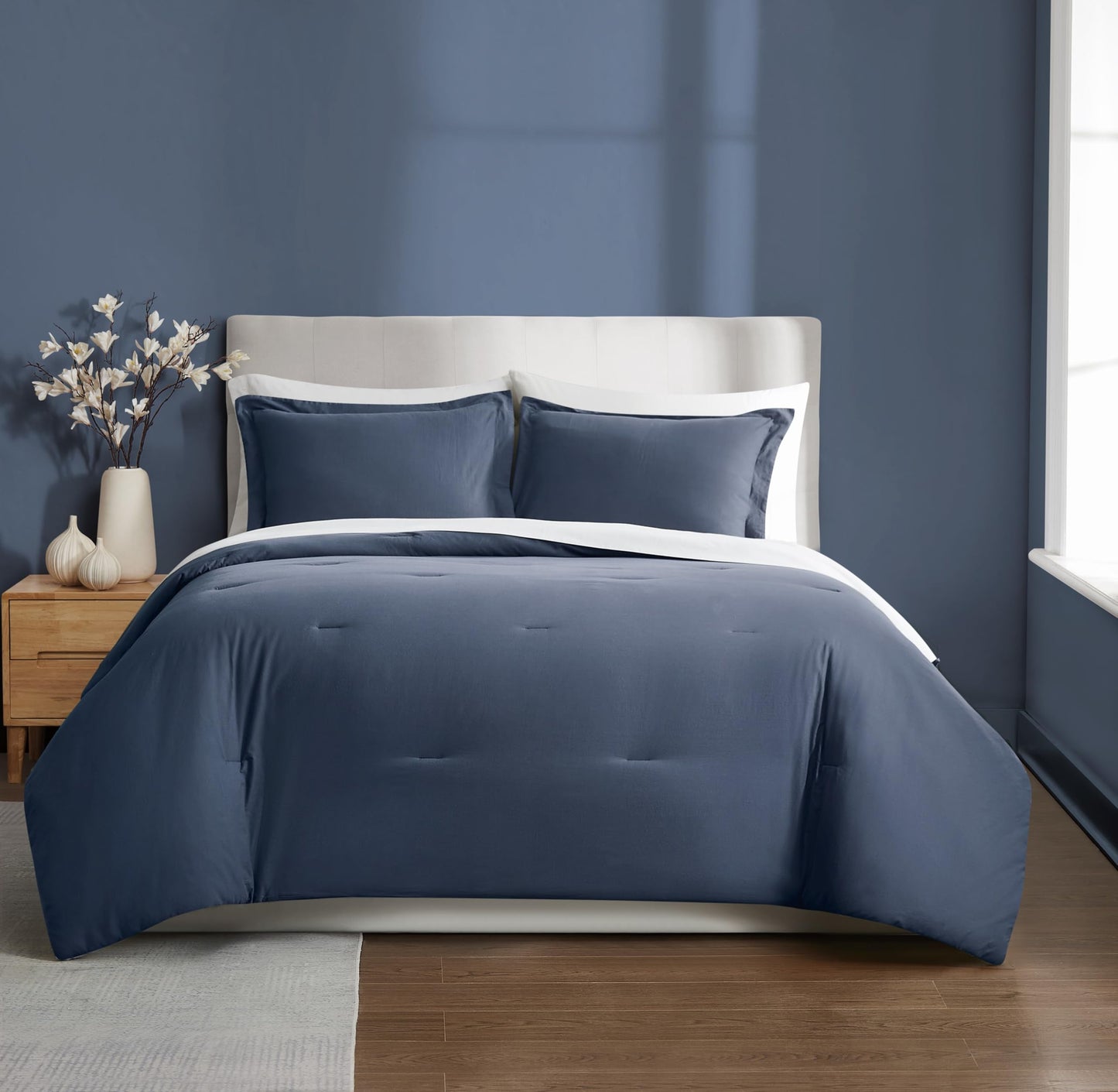 Cotton White Comforter Set