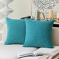 Linen Throw Pillow Covers Set