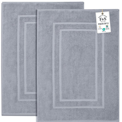 2 Piece Bathroom Bath Mat Set