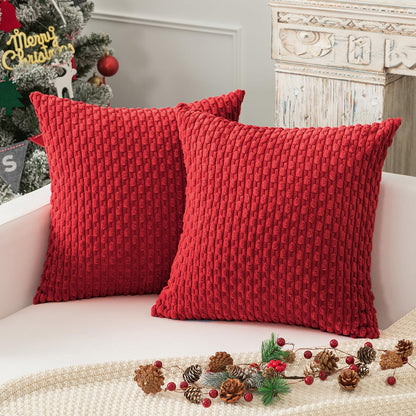 Boho Striped Corduroy Pillow Covers