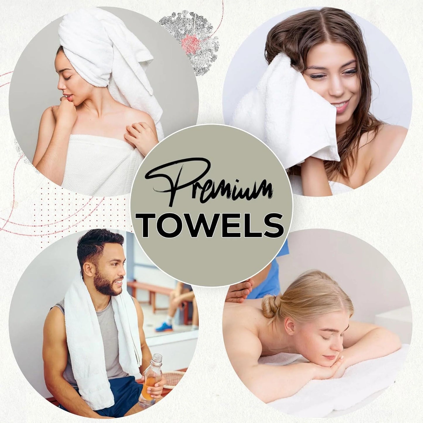 Premium Cotton Blend Bath Towel
