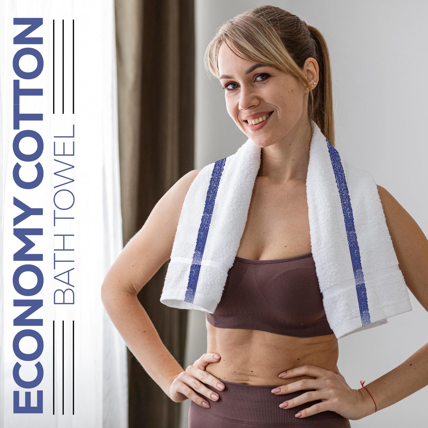 Quick-Dry Cotton Blend Bath Towels