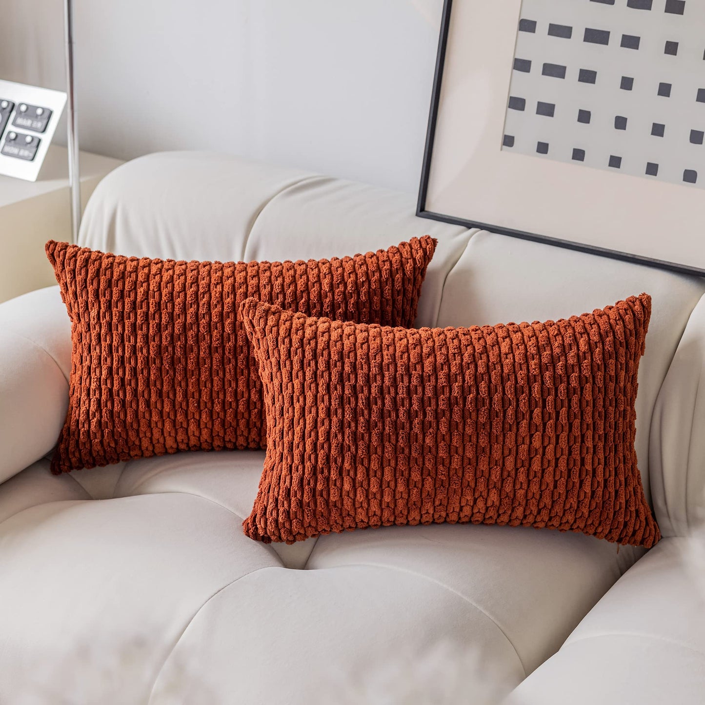 Boho Striped Corduroy Pillow Covers