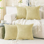 Neutral Corduroy Throw Pillow Covers Set
