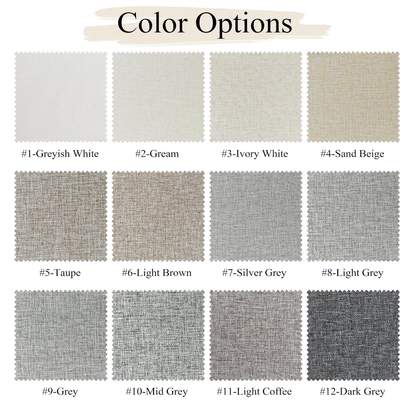 Linen Blend Blackout Curtain Set