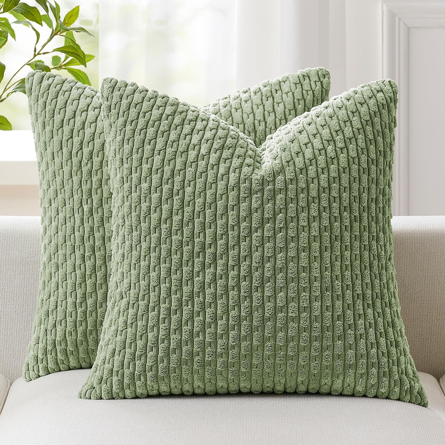 Boho Striped Corduroy Pillow Covers