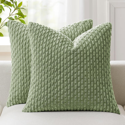 Boho Striped Corduroy Pillow Covers
