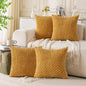 Neutral Corduroy Throw Pillow Covers Set