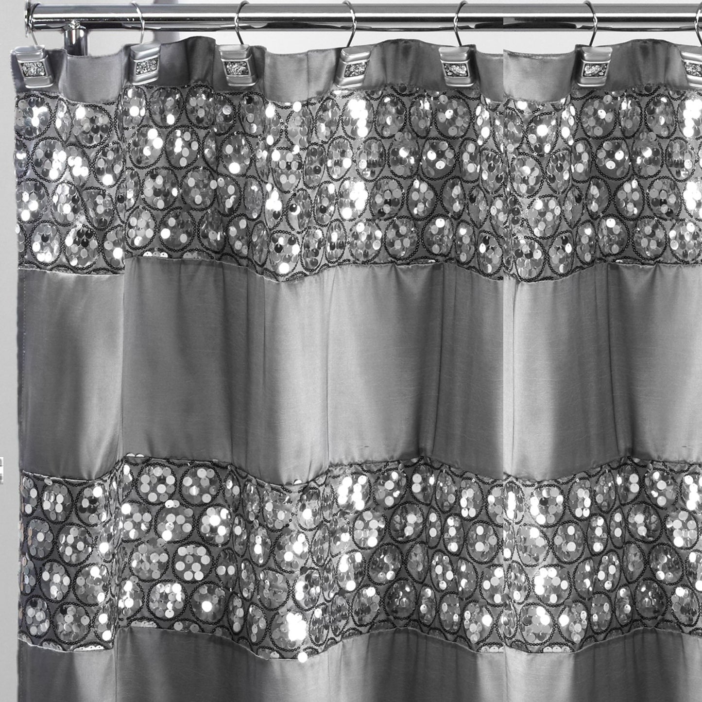 Fabric Shower Curtain & Hook Set