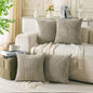Neutral Corduroy Throw Pillow Covers Set