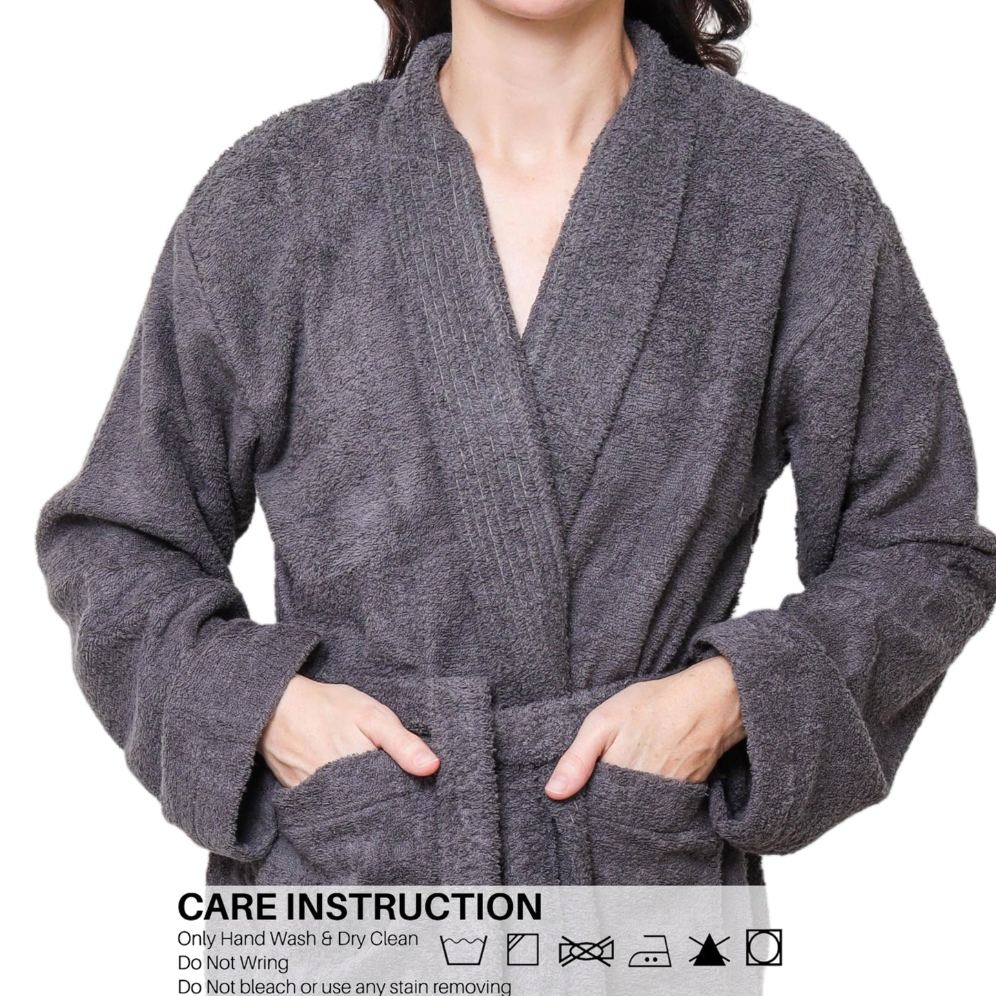 Lightweight Terry Cloth Bathrobe