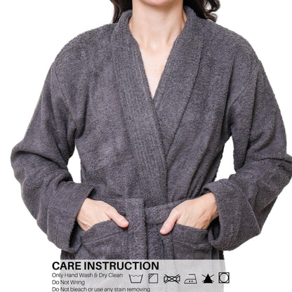 Lightweight Terry Cloth Bathrobe