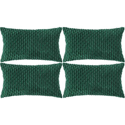 Neutral Corduroy Throw Pillow Covers Set