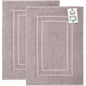 2 Piece Bathroom Bath Mat Set