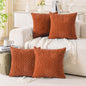 Neutral Corduroy Throw Pillow Covers Set
